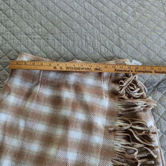 Time and Tru wrap skirt plaid size med - Picture 2 of 5